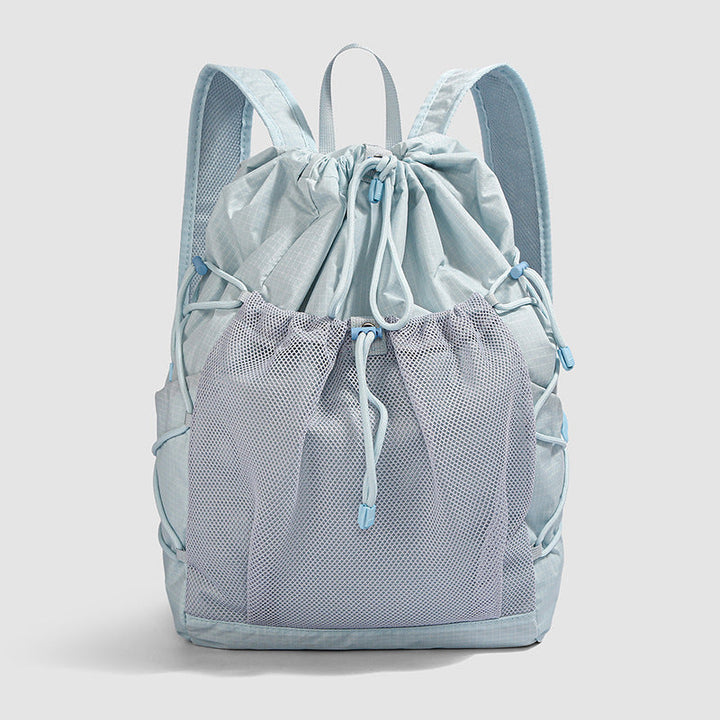 Versatile Mesh-Panel Drawstring Backpack kalsten