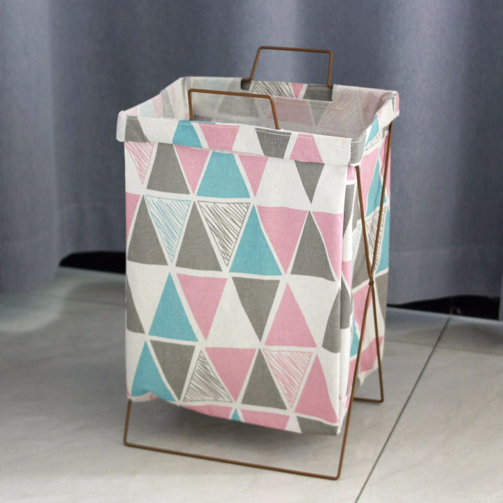 Decorative laundry basket with inspiring quotes Kalsten