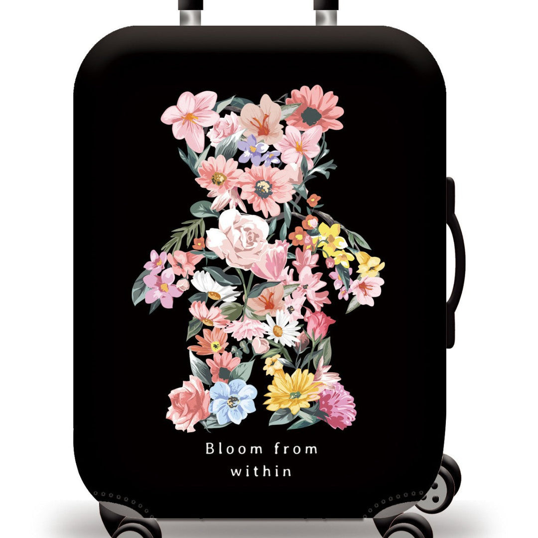 Unisex nan Kids Trolley Suitcase with cute teddy bear design, hard shell, telescopic handle and four swivel wheels Kalsten