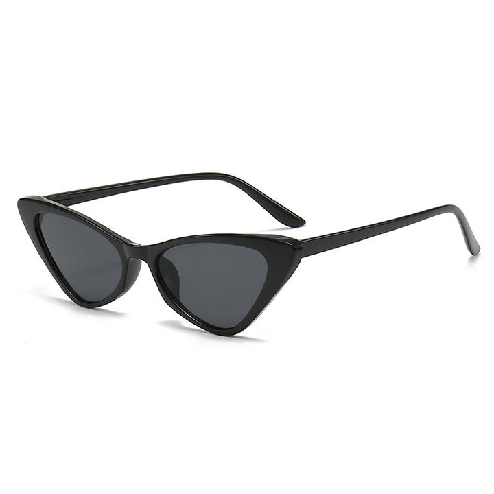 Women's Stylish Cat-Eye Sunglasses with Glossy Plastic Frame Kalsten