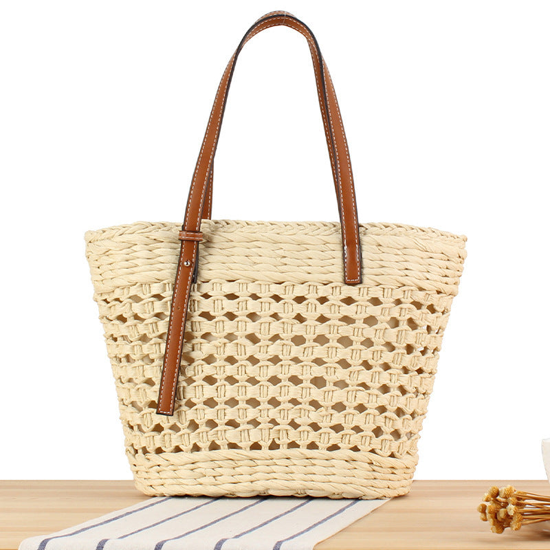 Braided tote bag with structured design Kalsten