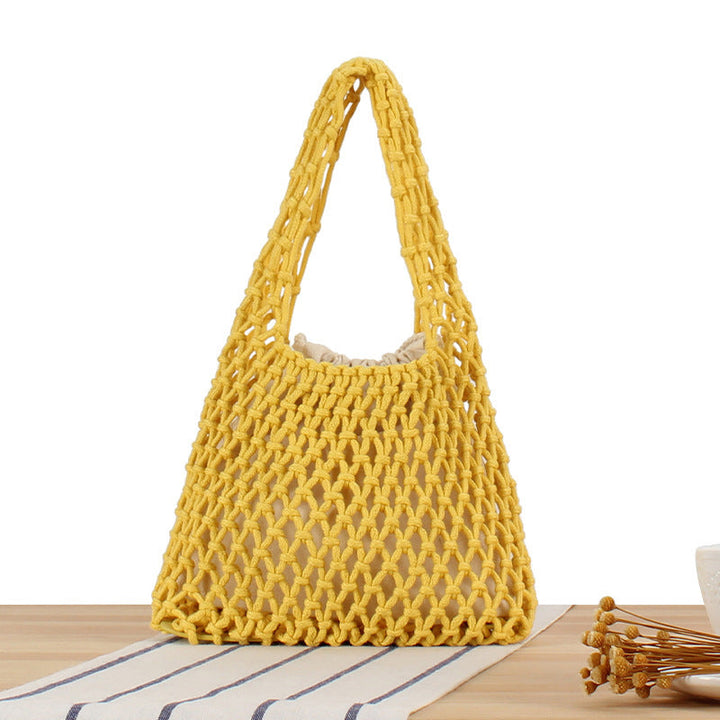 Handcrafted Tote Bag in Modern Mesh Design Kalsten