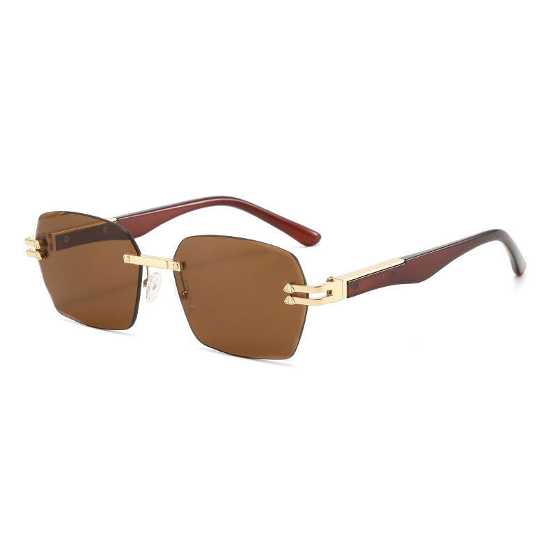 Men's Elegant Square Sunglasses with Wooden Temples Kalsten