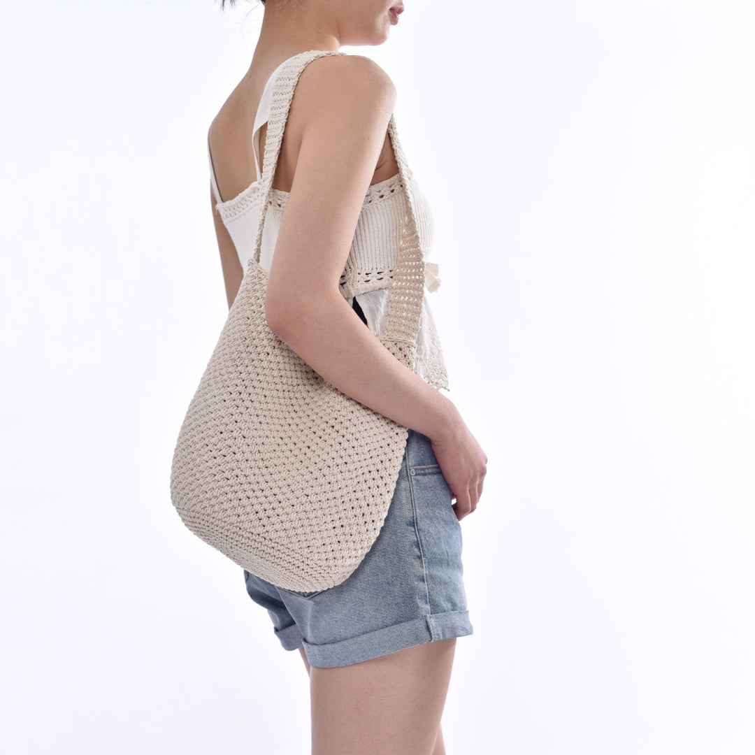 Crochet Tote Bag In Minimalist Design Kalsten