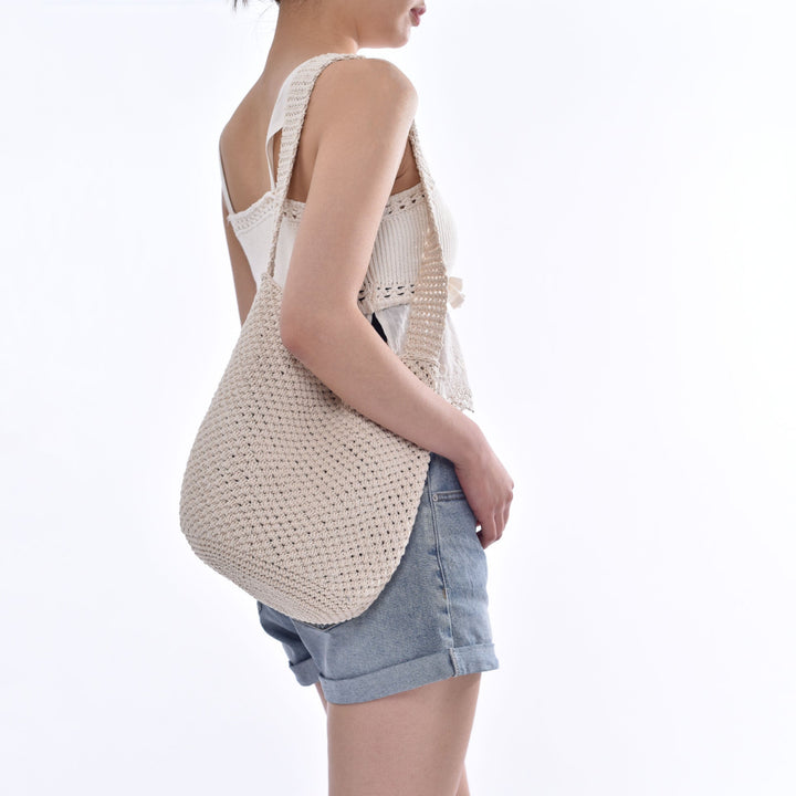 Crochet Tote Bag In Minimalist Design Kalsten