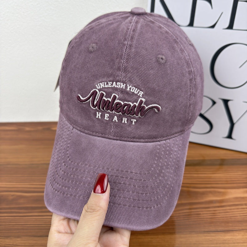 Women's Embroidered Heart Graphic Baseball Cap Kalsten