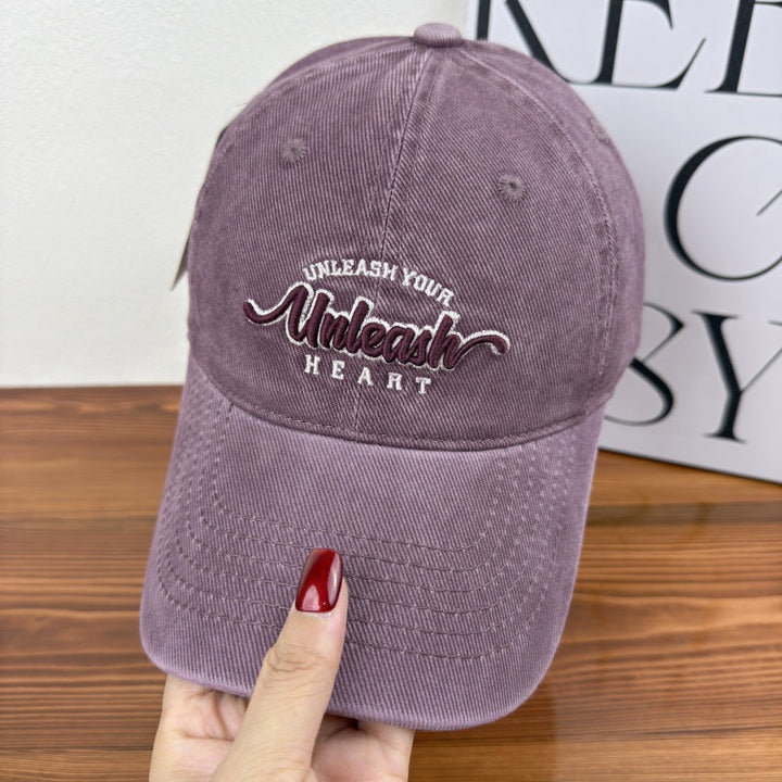 Women's Embroidered Heart Graphic Baseball Cap Kalsten