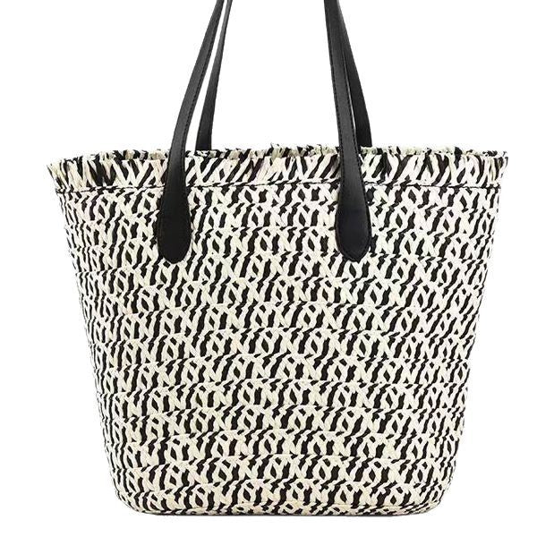 Designer Tote Bag Made of Woven Material with Modern Accents Kalsten