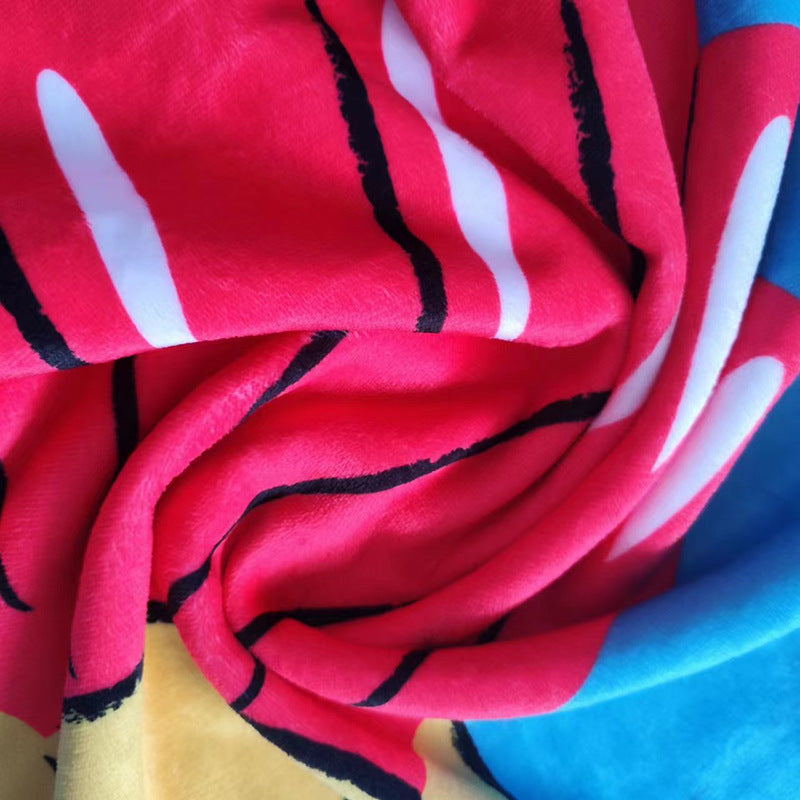 Beach towel with stylish palm motif Kalsten