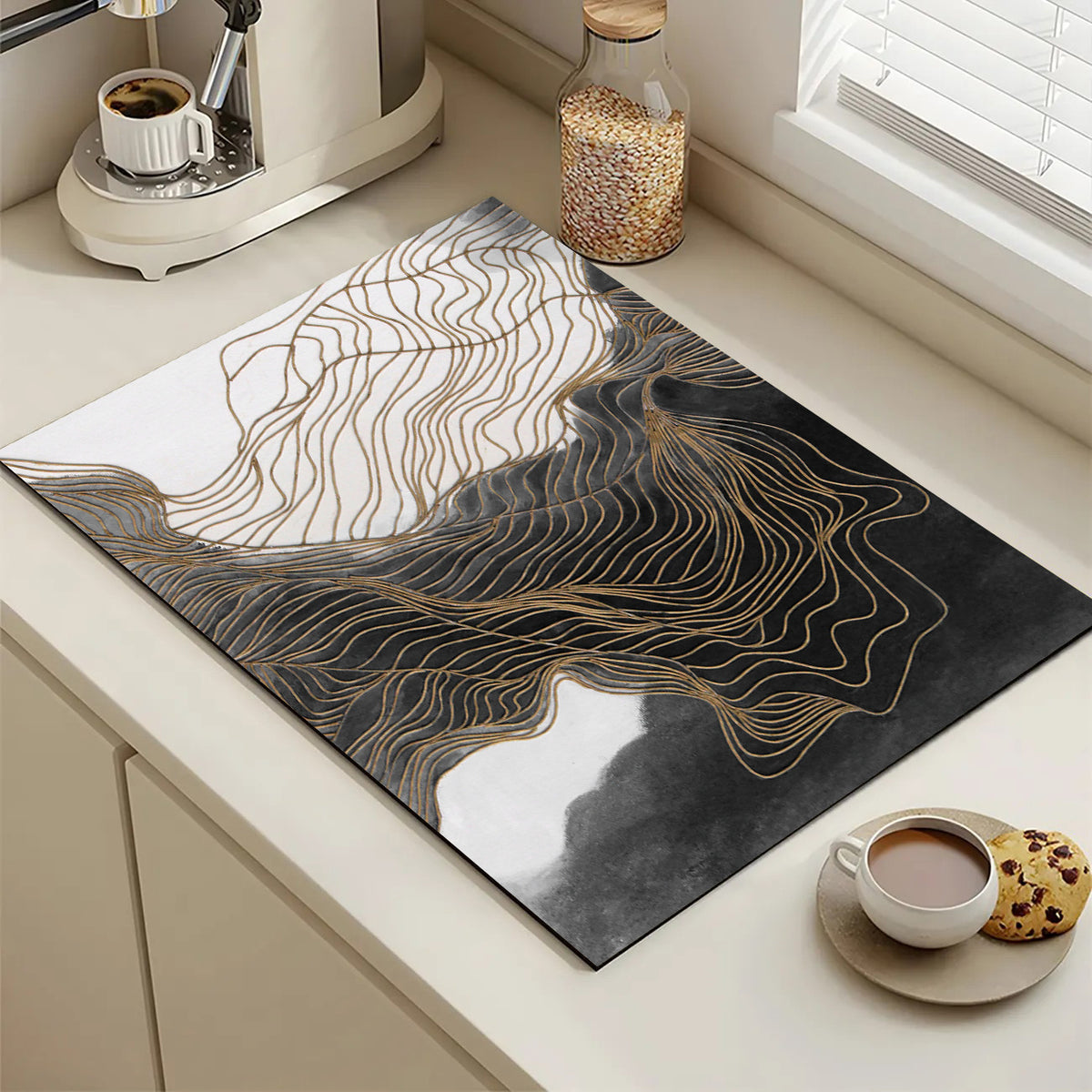 Abstract Geometric Dining Table Mat Acalora