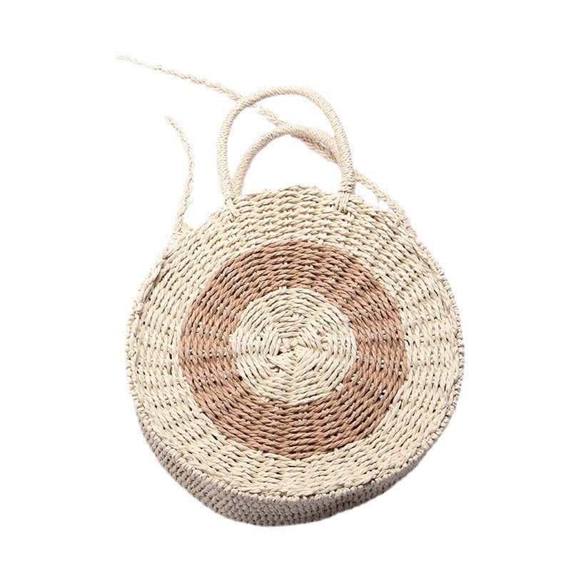 Handcrafted Round Wicker Bag Kalsten