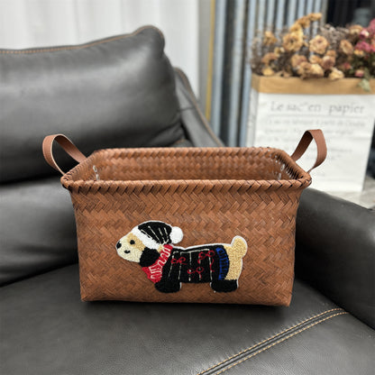 Woven storage basket Acalora