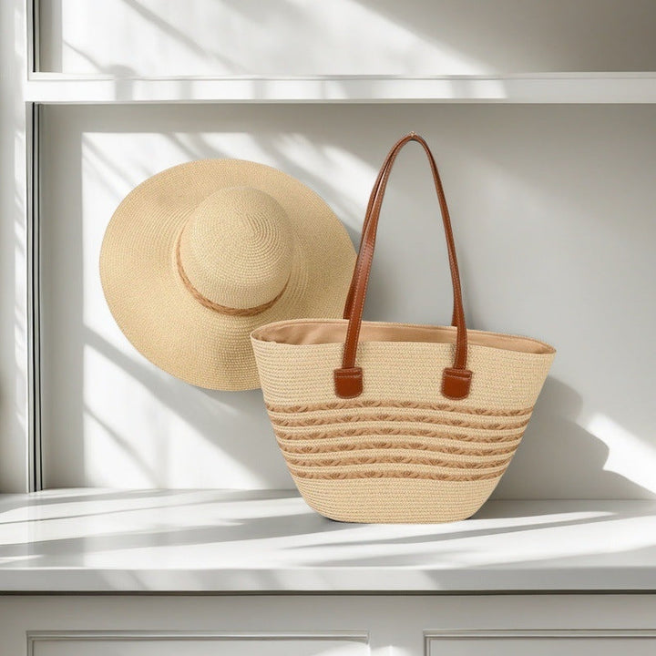 Beach bag with colorful stripes Kalsten