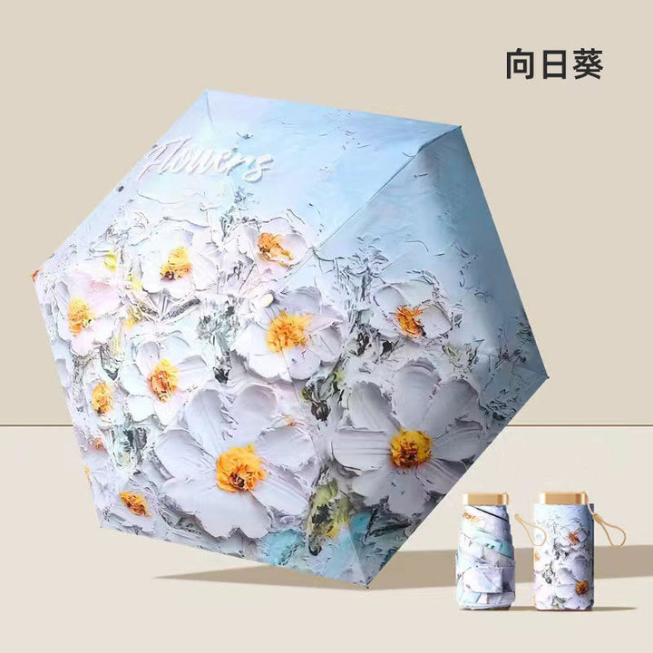Women's UV Protection Folding Umbrella with Innovative Mechanism Kalsten