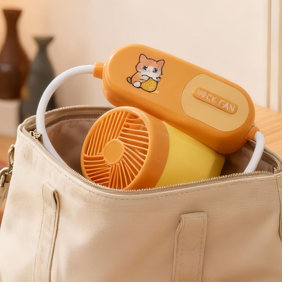 Women Portable Neck Fan with Flexible Design Kalsten