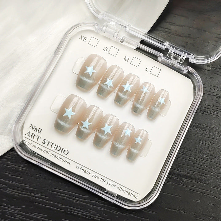 Artificial nails with Elegant Ombre Design Kalsten
