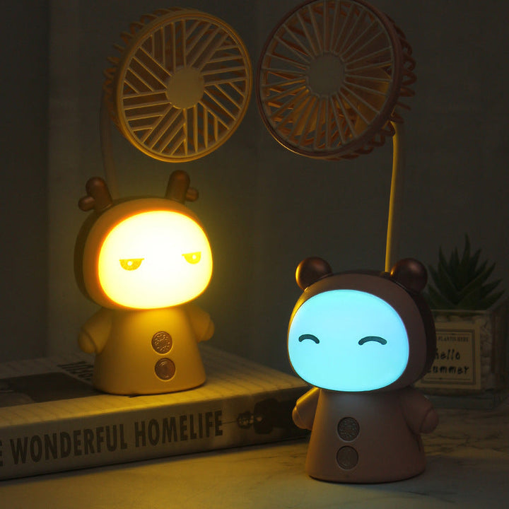 Unisex Creative Mini-Handheld Fan with Flexible Tilt Arm Kalsten