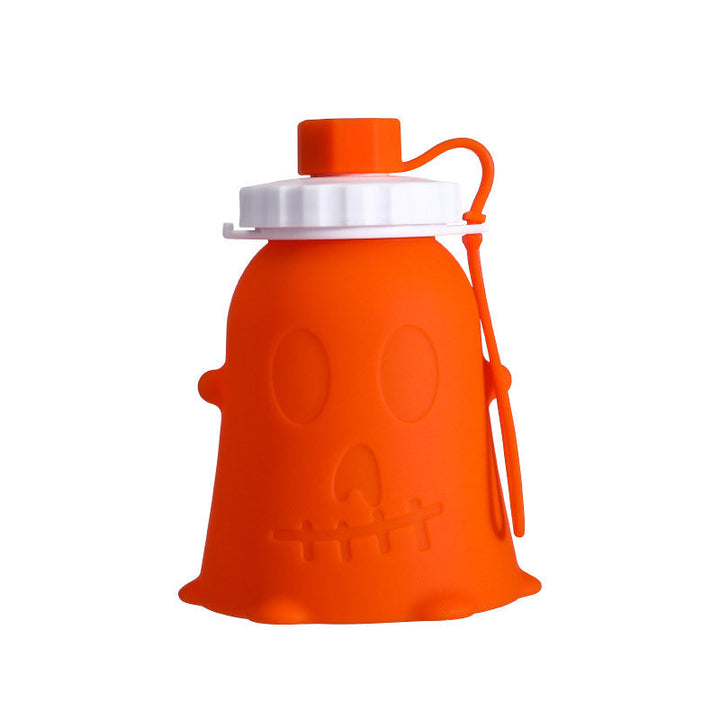 Unisex silicone drinking bottle with ghost design Kalsten