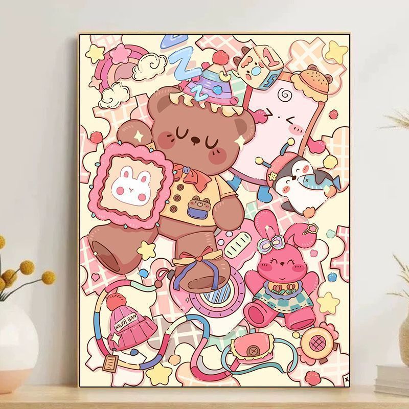 Cute Cartoon Dessert-Themed Wall Art Kalsten
