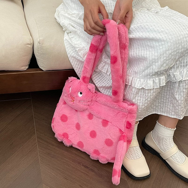 Plush shoulder bag with animal motif Kalsten