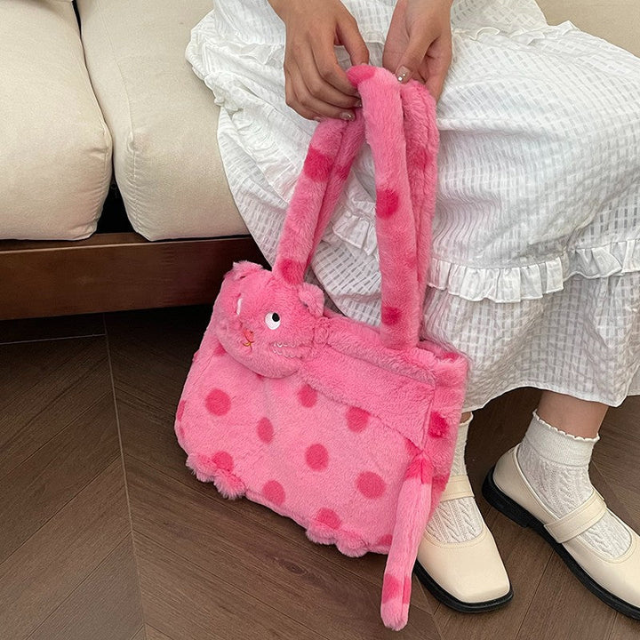 Plush shoulder bag with animal motif Kalsten