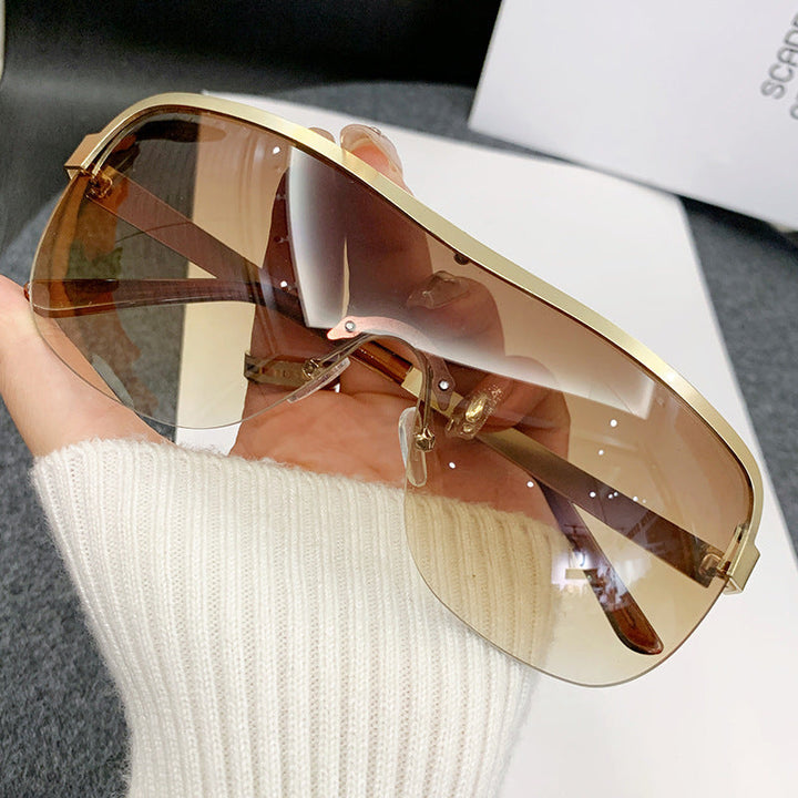 Women futuristic sunglasses with elegant minimalist design Kalsten