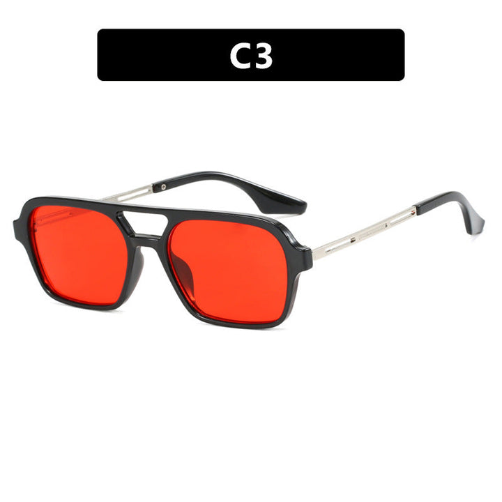 Women's striking square sunglasses with transparent frame Kalsten