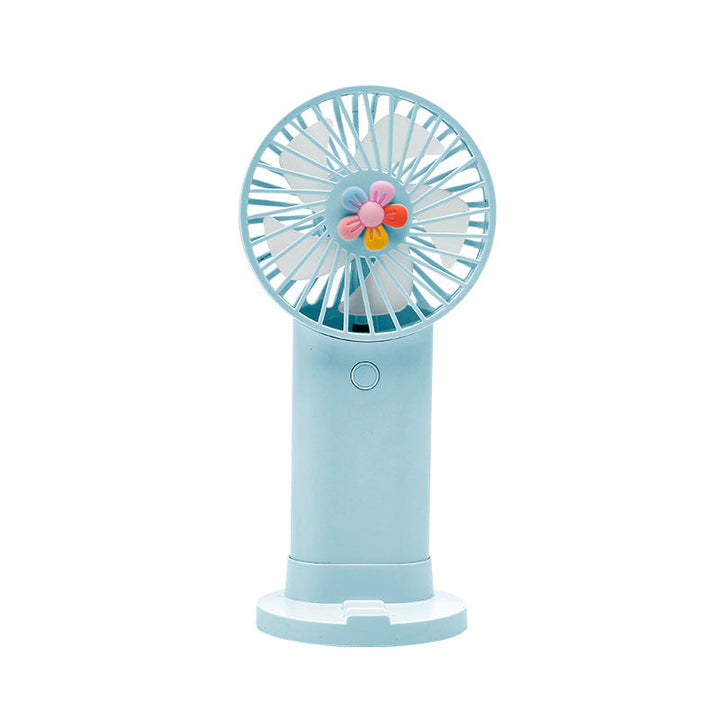 Women's Portable Handheld Fan with Playful Flower Design Kalsten