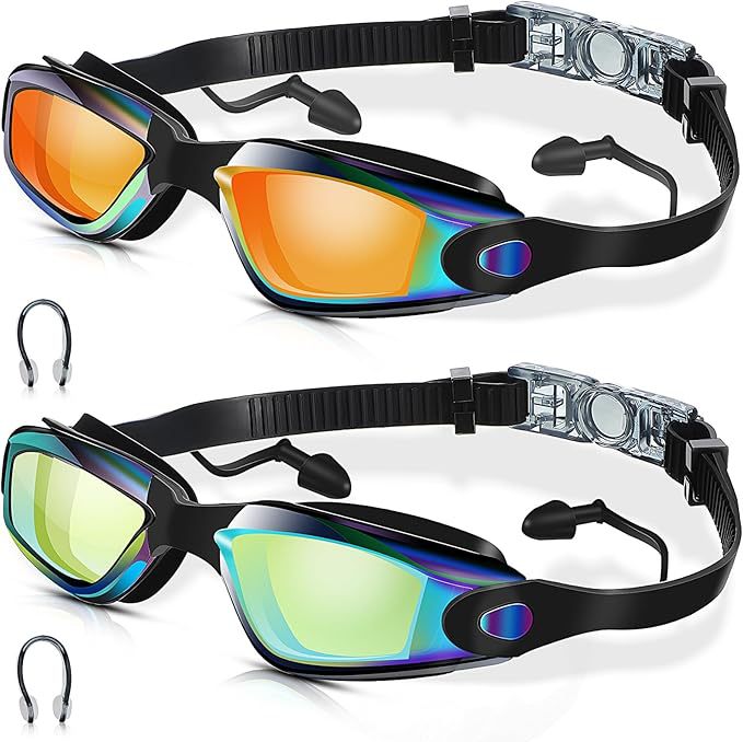 Swim goggles with adjustable head strap and anti-fog technology Kalsten