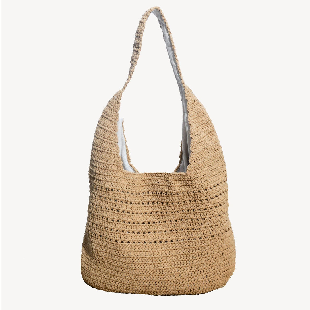 Handmade macrame shoulder bag with ergonomic shoulder strap Kalsten