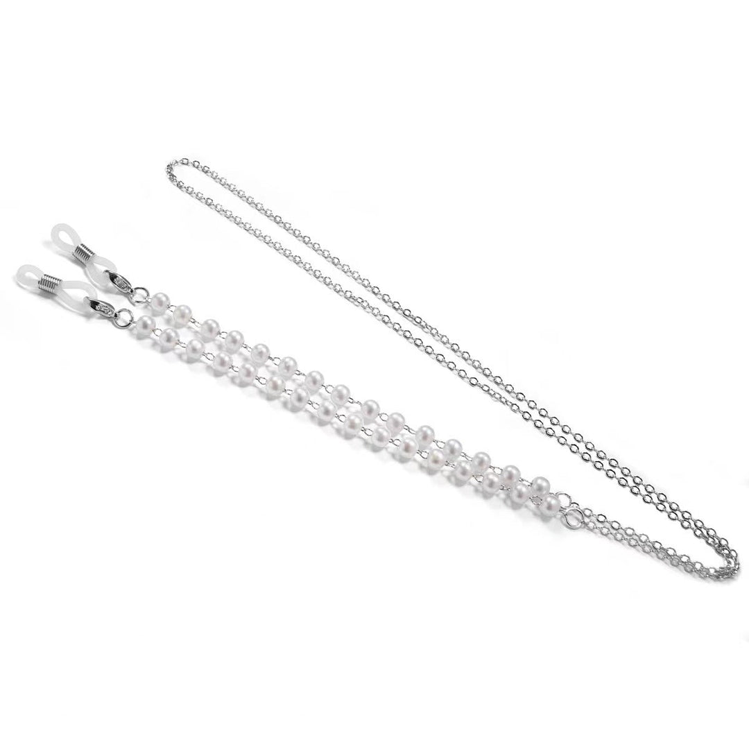 Pearl-Embellished Eyewear Retainer Chain Kalsten