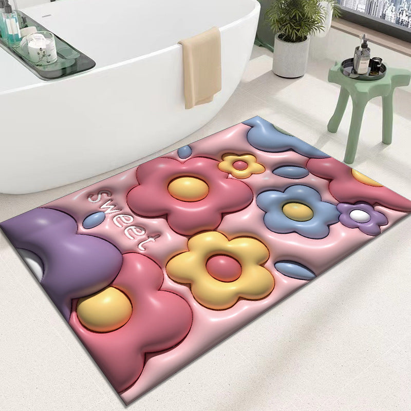 Cute Cartoon Cat Shape Bath Mat Kalsten