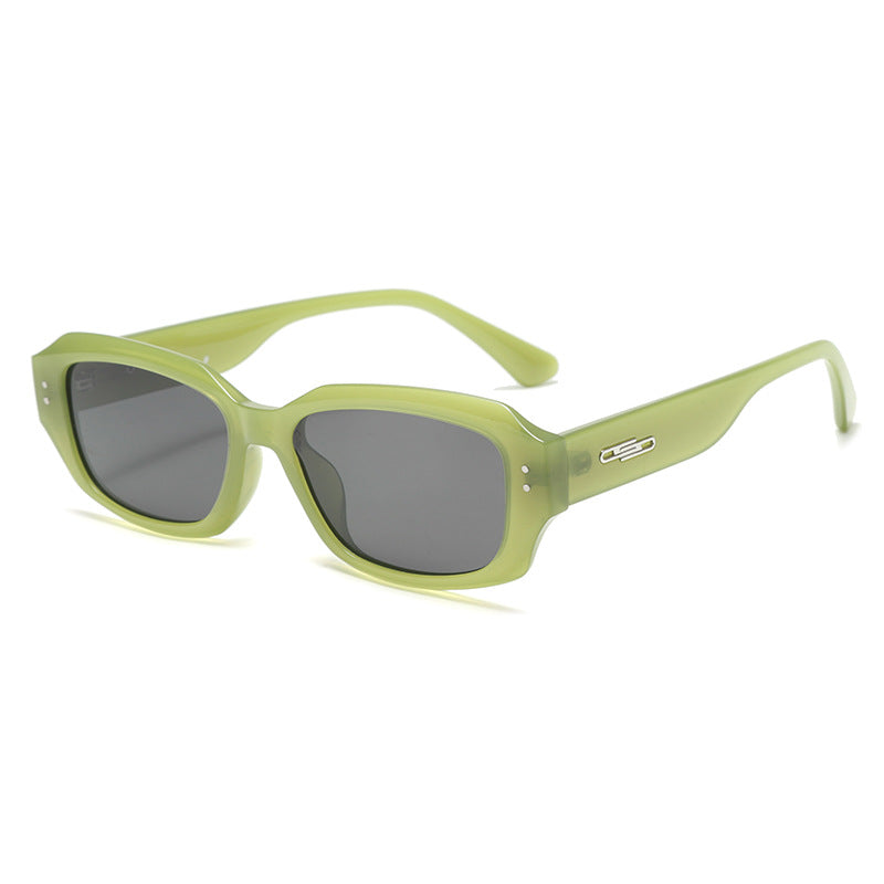 Women fashionable square sunglasses with innovative transparent frame Kalsten