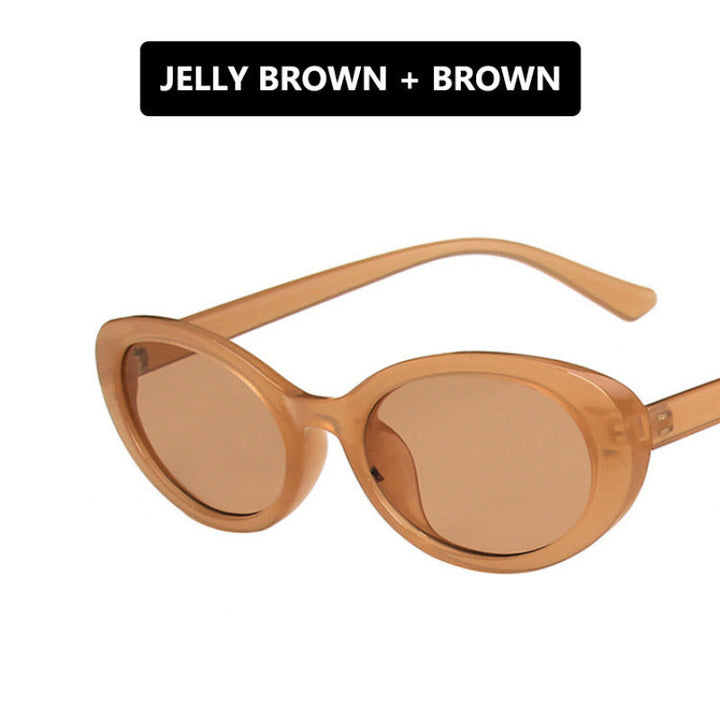 Women's Cat-Eye Sunglasses with Transparent Frame and Gradient Lenses Kalsten