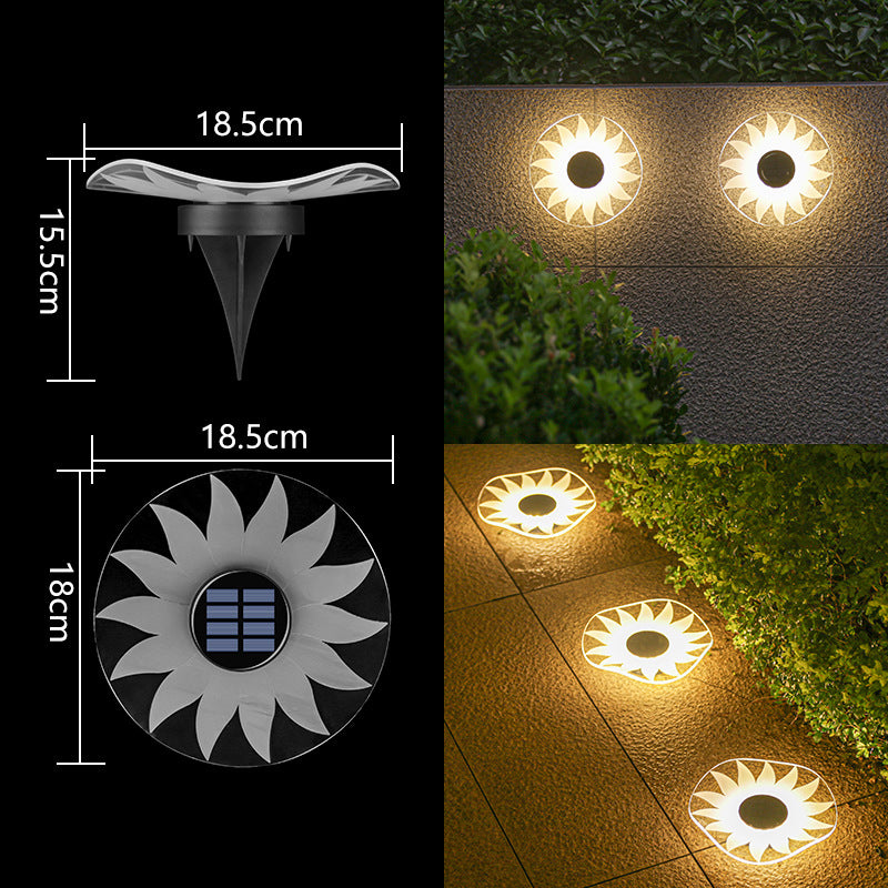 Decorative Solar Acrylic Petal Garden Stake LED Pathway Light Kalsten