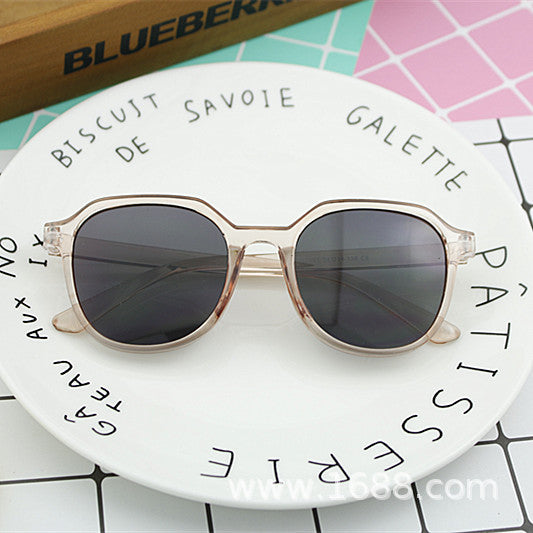 Women's geometric sunglasses with transparent frame structure Kalsten