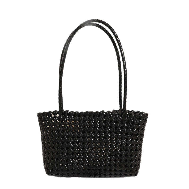 Braided Beach Bag with Practical Folding Mechanism Kalsten