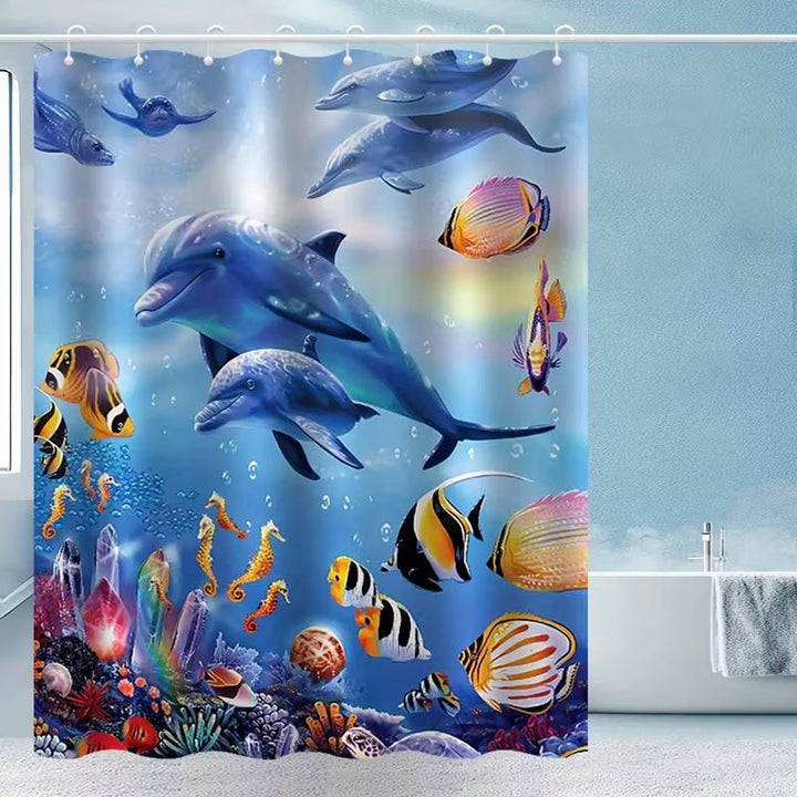 Coastal Scene Shower Curtain Kalsten
