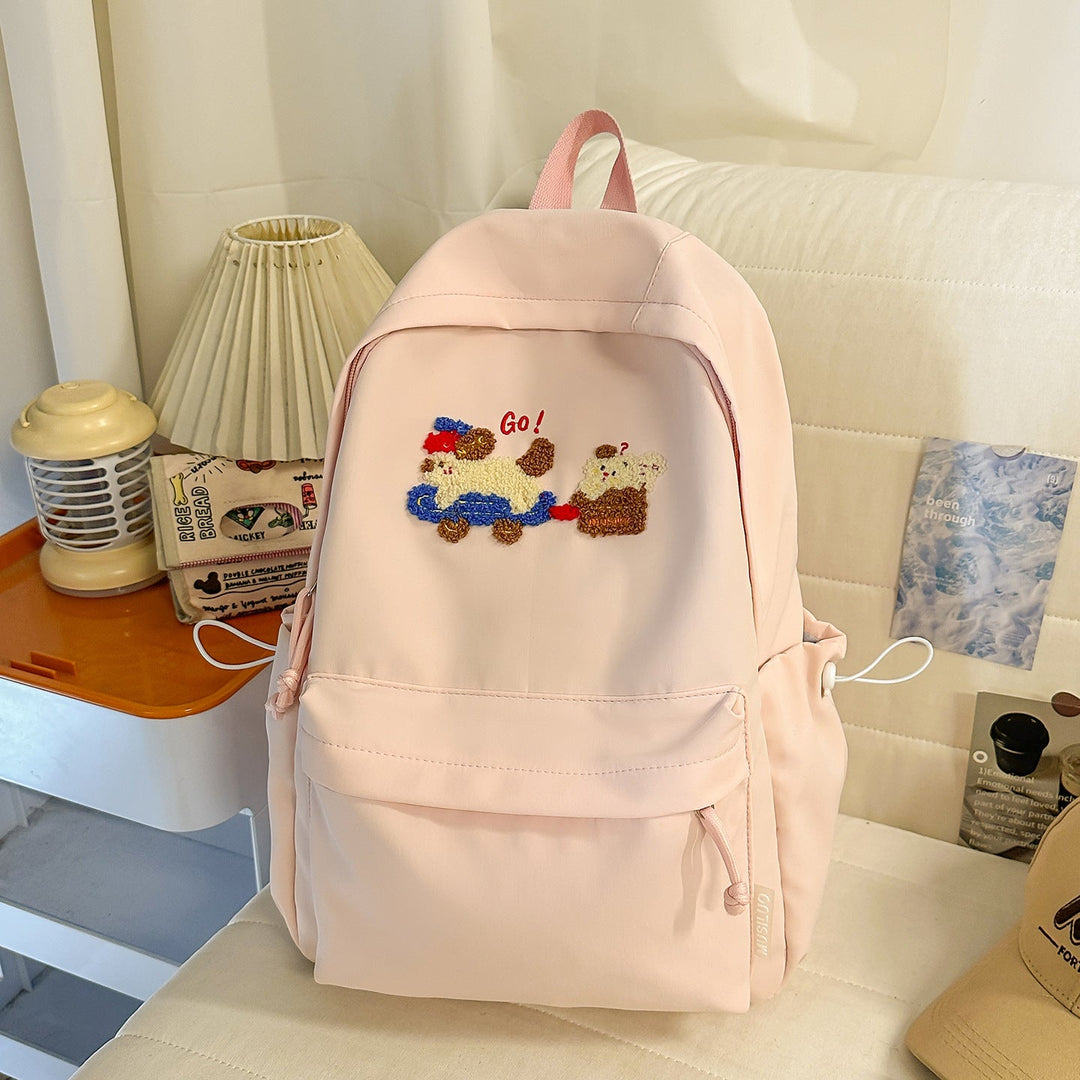 Playful Embroidered Backpack Kalsten