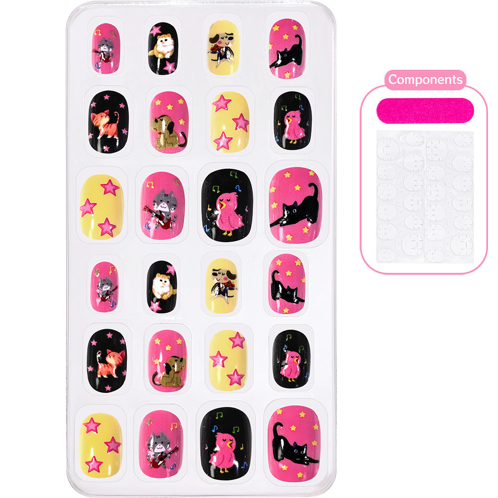 Themed Summer Beach Nail Art Press-On Nails Kalsten