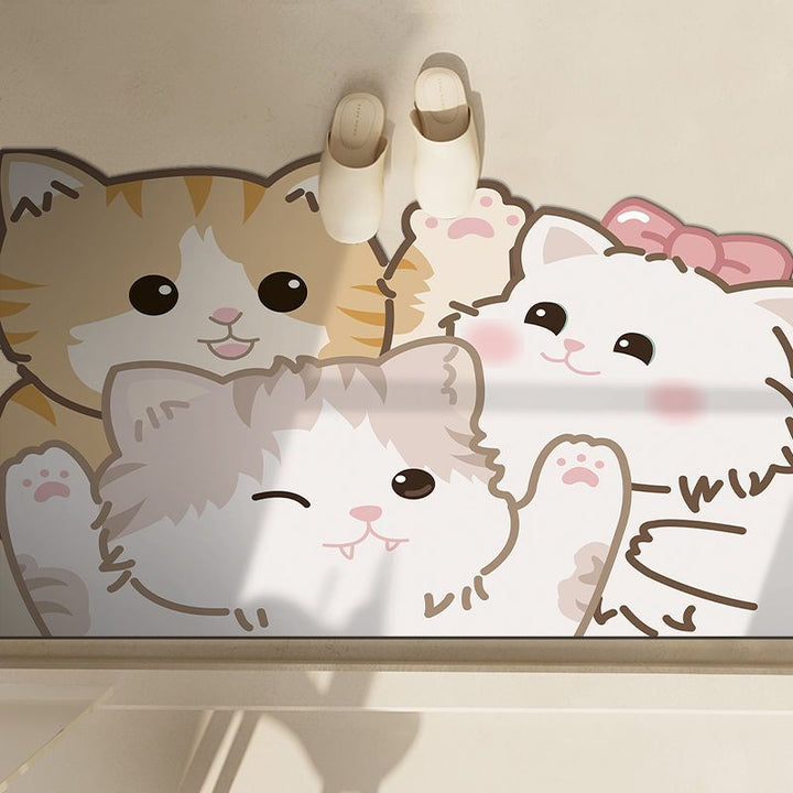 Cute Penguin-Themed Bath Mat Kalsten