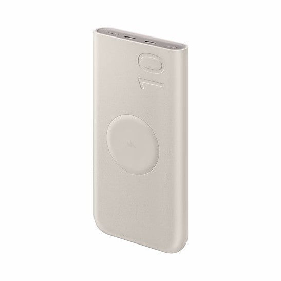 Slim Magnetic wireless power bank with built-in USB-C fast charge and textured eco-shell Kalsten