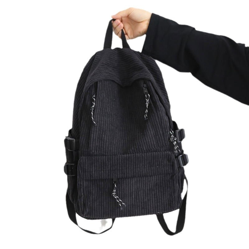 Textured Corduroy Sling Backpack Kalsten