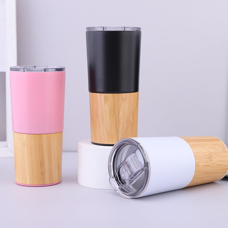 Women eco-friendly coffee mug with bamboo look Kalsten