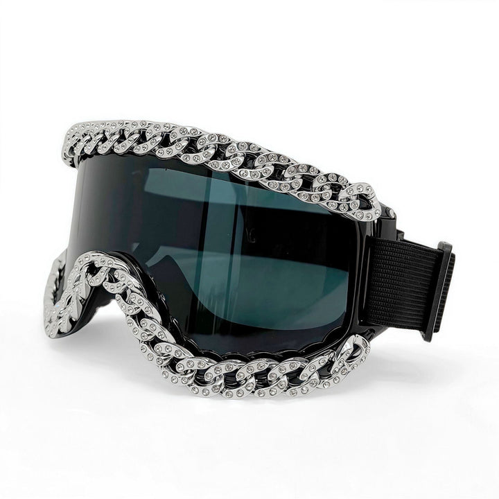 Unisex Ski Goggles with Sparkling Crystal Frame Kalsten