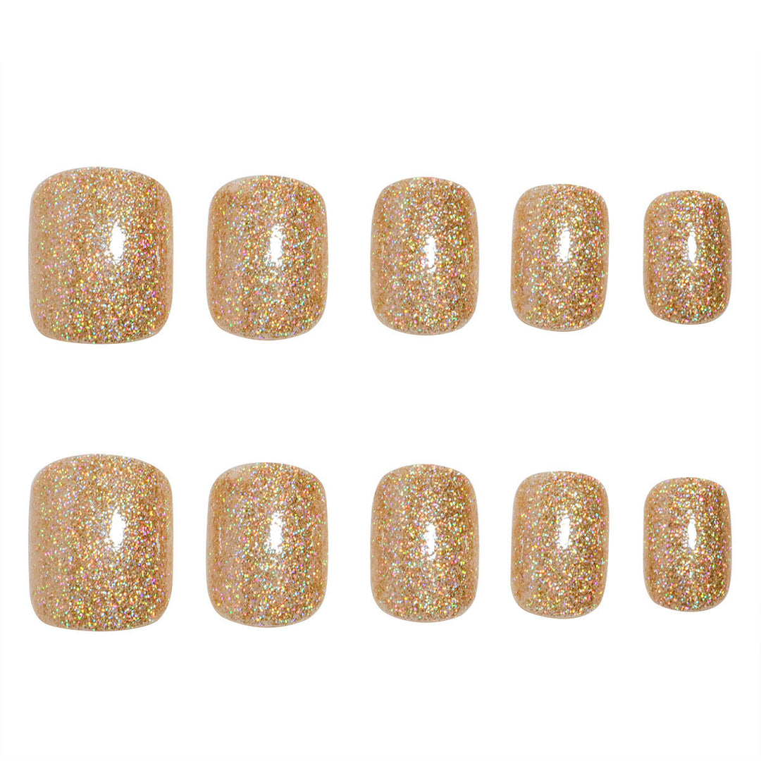 Glittery Press-On Nail Set Kalsten