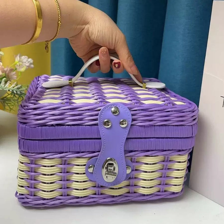 Women Robust Rattan Storage Box Kalsten