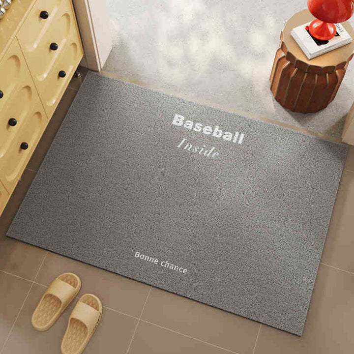 Indoor Baseball-Themed Welcome Mat