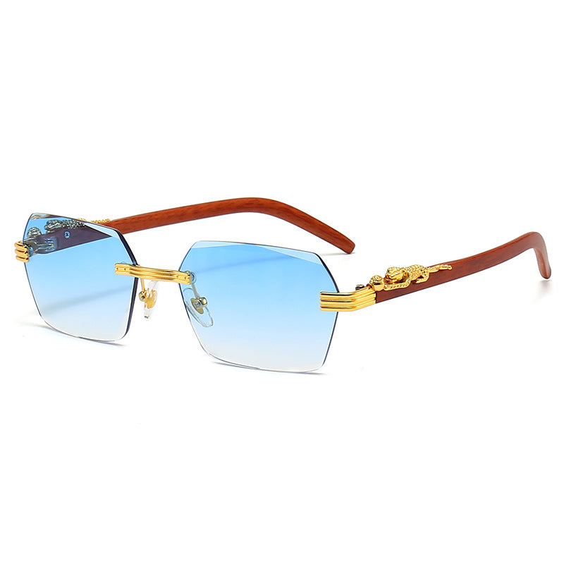 Ladies Designer Sunglasses with Artistic Wooden Frame and Elegant Glass Elements Kalsten