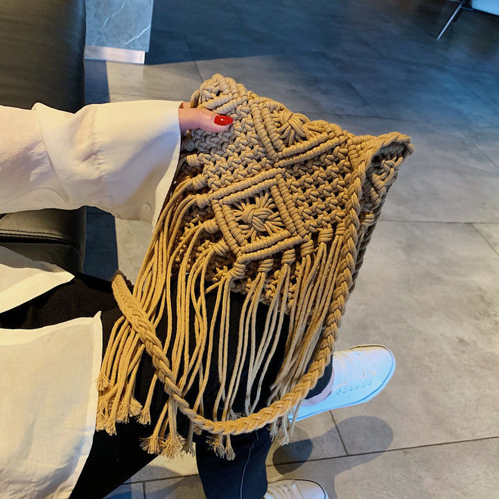 Hand-knotted fringe bag Kalsten